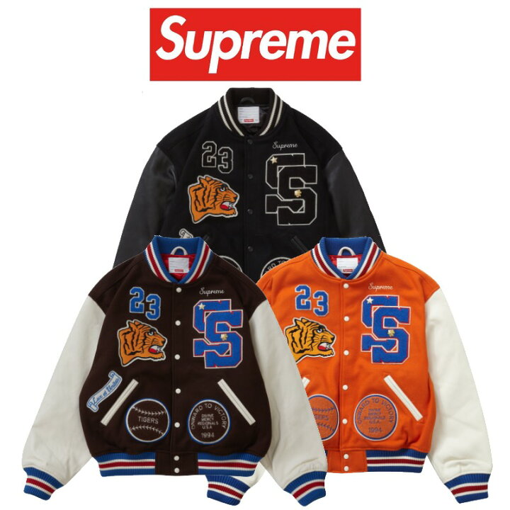 楽天市場】23FW Supreme Tiger Varsity Jacket シュプリーム タイガー 