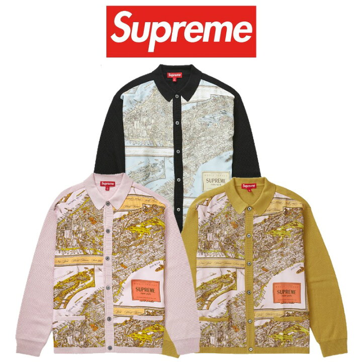 楽天市場】23FW Supreme Silk Map Cardigan シュプリーム シルク  