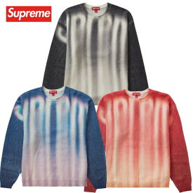 23FW Supreme Blurred Logo Sweater シュプリーム ブラード ロゴ セーター ニット【中古】新古品