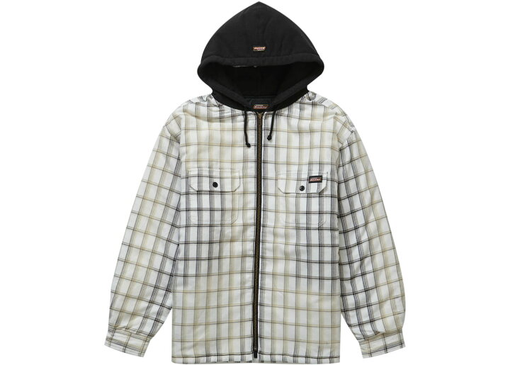 楽天市場】23FW Supreme Dickies Plaid Hooded Zip Up Shirt 