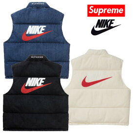 24SS Supreme Nike Denim Puffer Vest シュプリーム ナイキ デニム パファー ベスト 【中古】新古品
