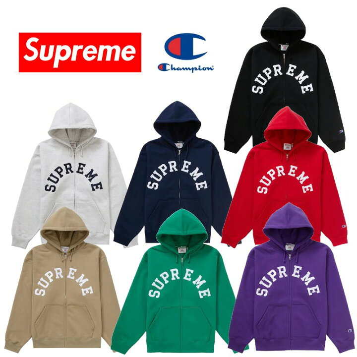 楽天市場】24SS Supreme Champion Zip Up Hooded Sweatshirt  