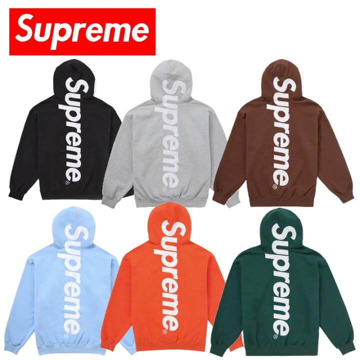 楽天市場】24FW Supreme Satin Applique Hooded Sweatshirt  
