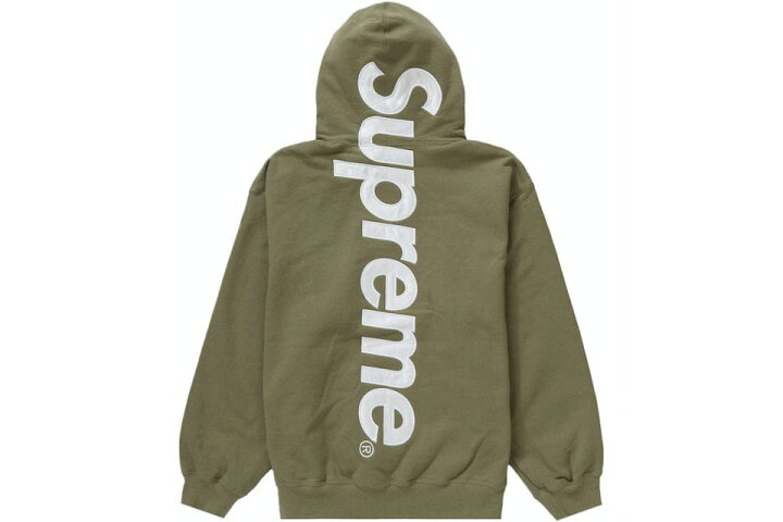 楽天市場】23FW Supreme Satin Applique Hooded Sweatshirt  