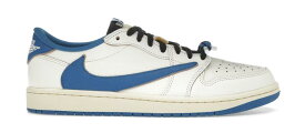 Travis Scott fragment design Nike Air Jordan 1 Low OG Sail/Military Blue トラヴィススコット フラグメントデザイン ナイキ エアジョーダン1 ロー OG セイル/ミリタリーブルー DM7866-104【中古】新古品
