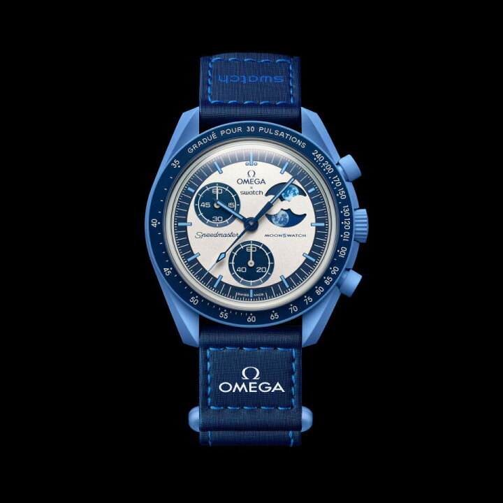 楽天市場】Swatch OMEGA Mission to The Super Blue Moonphase Blue  