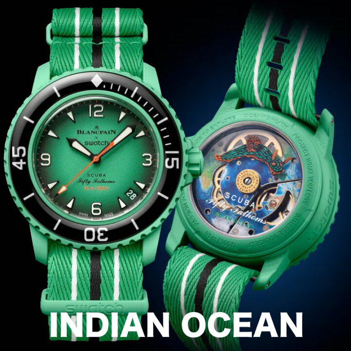 楽天市場】Blancpain Swatch Bioceramic Scuba Fifty Fathoms 