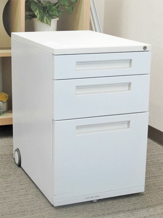 楽天市場】3段ワゴン 袖机 脇机 サイドワゴン デスクワゴン【中古 