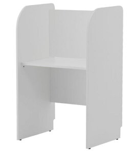 【法人様限定】送料無料 PCブースデスク 基本 W700 背板あり ホワイト Z-SHPCB2-70BPWH ブースデスク パーソナルデスク 集中ブース 個人デスク 木製デスク 【新品オフィス家具】