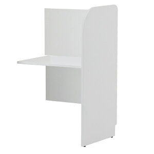 【法人様限定商品】 送料無料 PCブースデスク 増連 W700 背板あり ホワイト Z-SHPCB2-70ADBPWH 木製デスク 【新品オフィス家具】