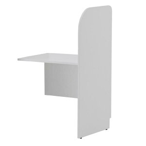 【法人様限定商品】送料無料 PCブースデスク 増連 W700 ホワイト Z-SHPCB2-70ADWH 背板なし 木製デスク 【新品オフィス家具】