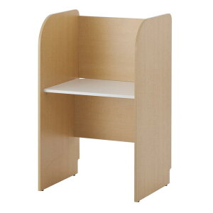 【法人様限定】送料無料 PCブースデスク 基本 W700 背板あり ナチュラル Z-SHPCB2-70BPNA ブースデスク パーソナルデスク 集中ブース 個人デスク 木製デスク 【新品オフィス家具】