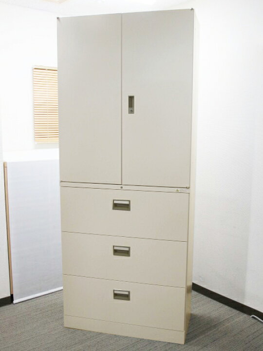 楽天市場】上下書庫 両開き書庫 ラテラル書庫 キャビネット ユニット 