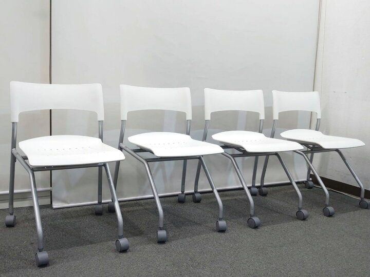 楽天市場】【送料無料 地域限定】【28脚入荷】 4脚セット 会議チェア 