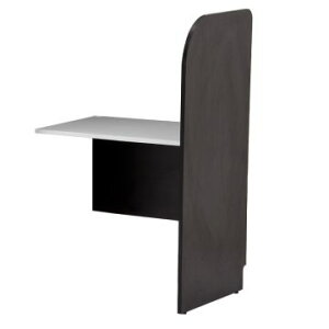 【法人様限定商品】送料無料 PCブースデスク 増連 W700 ダーク Z-SHPCB2-70ADDB2 背板なし 木製デスク 【新品オフィス家具】