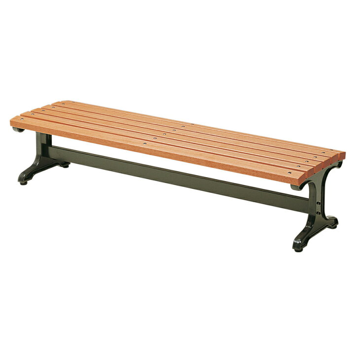 楽天市場】送料無料 新品 「ウッドベンチ（アルミ脚 ）W1800mm  