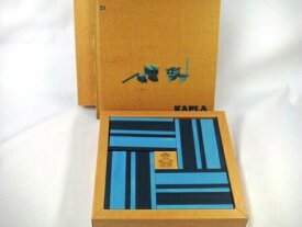 カラーカプラ（青）（KAPLA(R) 正規輸入品 造形積木 木のおもちゃ 魔法の板 ブロック 知育玩具