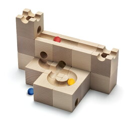 【正規輸入品】cuboro スタンダード16　cuboro standard16 玉の道 玉ころがし 木のおもちゃ 知育玩具 積み木 白木 立方体 キュボロ