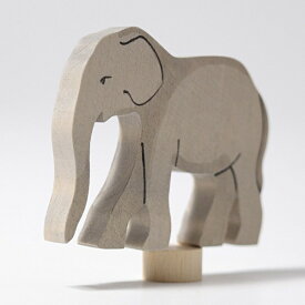 ゾウ elephant お祝いの燭台 グリムス 木製 スタンド GRIMMS