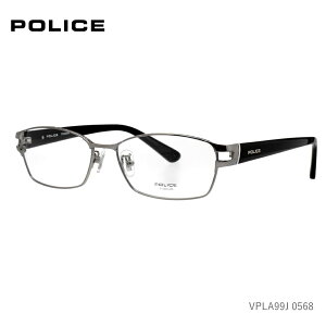 POLICE ポリス メガネ VPLA99J 0568 メンズ スクエア型 チタン製 軽量フレーム クールデザイン 度付き対応 国内正規品 送料無料