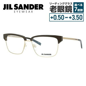 JIL SANDER メガネフレーム 【ブロー タイプ】 おしゃれ老眼鏡 PC眼鏡 スマホめがね 伊達メガネ リーディンググラス 眼精疲労 ジル・サンダー 伊達 眼鏡 J2011-C 56 メンズ レディース ファッショ