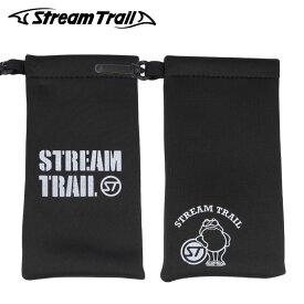 ストリームトレイル サングラス メガネ ケース ポーチ ソフトケース カラビナ フック付き ワンタッチ Stream Trail STC 002 めがね 眼鏡 アウトドア スポーツ 釣り 記念日