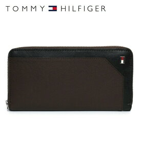 トミーヒルフィガー 財布 TOMMY HILFIGER 長財布 31TL13X030-206（0096-4166/02） ダークブラウン/ブラック 小銭入れ有 財布 ウォレット レザー（本革） トミー シンプル メンズ 男性 夫 彼氏 息子 ビジネス 新社会人 ギフト プレゼント プレゼント 記念日