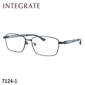 インテグレート メガネフレーム 伊達メガネ アジアンフィット(フルフィット) 調整可能ノーズパッド(クリングス) INTEGRATE IGF 7124 57サイズ 全3カラー スクエア型 ユニセックス メンズ レ