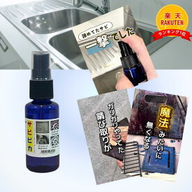 サビ落とし サビ取り 自転車 チェーン サビ取り サビピカ お試しサイズ 日本製 さび取り さび落とし さびとり 錆落とし 錆取り剤 スプレー 風呂 蛇口 鏡 キッチン ホイール タイル 鍋 サビ除去 バイク 車 工具 風呂 鉄もらいサビ 青錆 鉄 尿石 送料無料