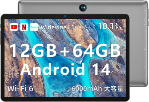^ubg Wi-Fi Android13 10.1C` 8GB(4GB+4GBg) RAM 64GB ROM 1TBg\ 6000mAheʃobe[ 1280*800IPS 4RACPU GMSF Bluetooth5.0 2.4G/5G Wi-Fi ʋ@\ Widevine L1T|[gOTG]T|[g