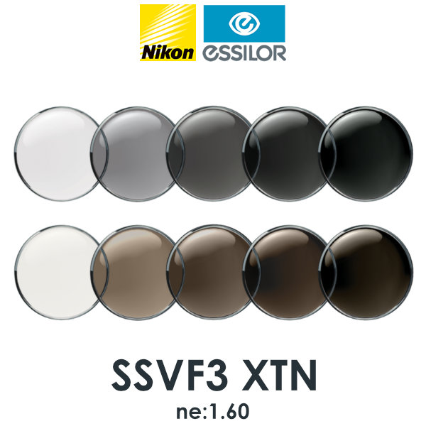 ニコン ビューフィット3 1.60球面 可視光調光レンズ カーブ付き対応 SSVF3 XTN NIKON VIEWFIT3 TRANSITIONS SIGNATURE GEN8 トランジションズシグネチャー 度付きのサムネイル