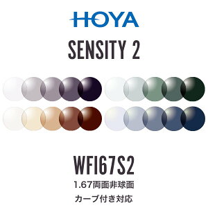 j[bNXWFi1.67 ZVeB2 1.67ʔ񋅖 Y J[utΉ HOYA NULUX WFi 1.67 SENSITY2 z xt [LENS]