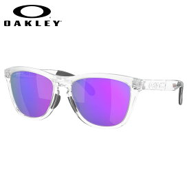 オークリー OO9284A-11-55 サングラス OAKLEY FROGSKINS RANGE フロッグスキンレンジ プリズム Matte Clear/Prizm Violet スポーツ アジアンフィット ミラーレンズ メンズ レディース