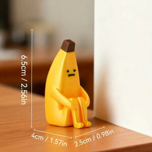 Anxious Banana 3D Printed Figurines ? Durable Pla Decor for Home, Office & Car, Giftable