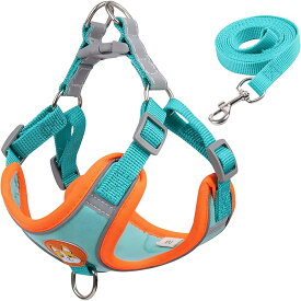 ペットハーネス ベスト 犬用 チェストストラップ 反射 伸縮リード 小型犬 猫用 ペットアクセサリー