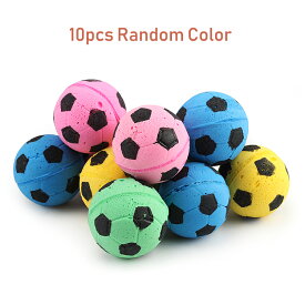 10個セット カラフル ボール 猫用 ペット フォーム フットボール プレイおもちゃ