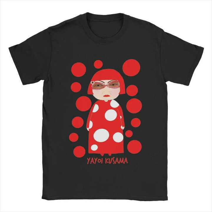 楽天市場】女性の草間彌生 Tシャツ衣類ユニークな半袖クルーネック T 