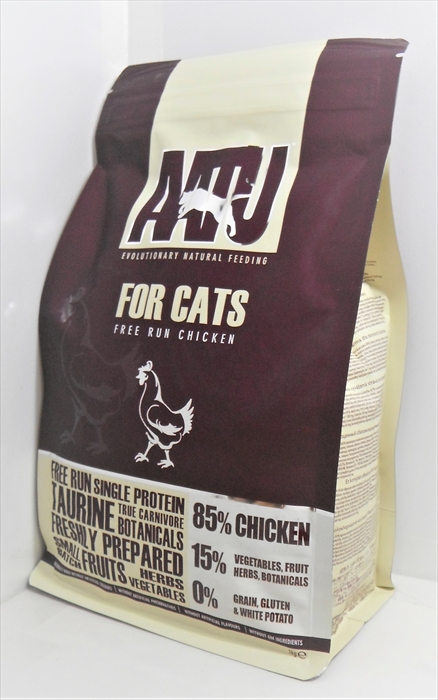 猫の生理的欲求や生物学的必要性に基づいて開発された 主原料に新鮮なチキン生肉を使用した シングルプロテインのキャットフードです キャットフード アートゥー ＡＡＴＵ ８５ グレインフリー 2021年春の 成猫 １ｋｇ チキン 全猫種用 １５ 発売モデル キャット