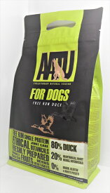【ドッグフード】【リニューアル・レシピ変更】アートゥー（AATU）80／20 グレインフリー　ドッグ　ダック　成犬・全犬種用　1．5kg