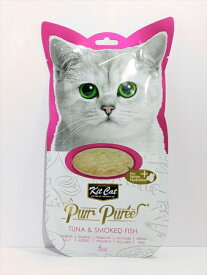 【キャットフード】キットキャット　パーピューレ（Kit Cat Purr Puree）グレインフリー　ツナ＆おかか　KC－850　ピューレ　愛猫用おやつ　成猫・全猫種用　60g（15g×4本）