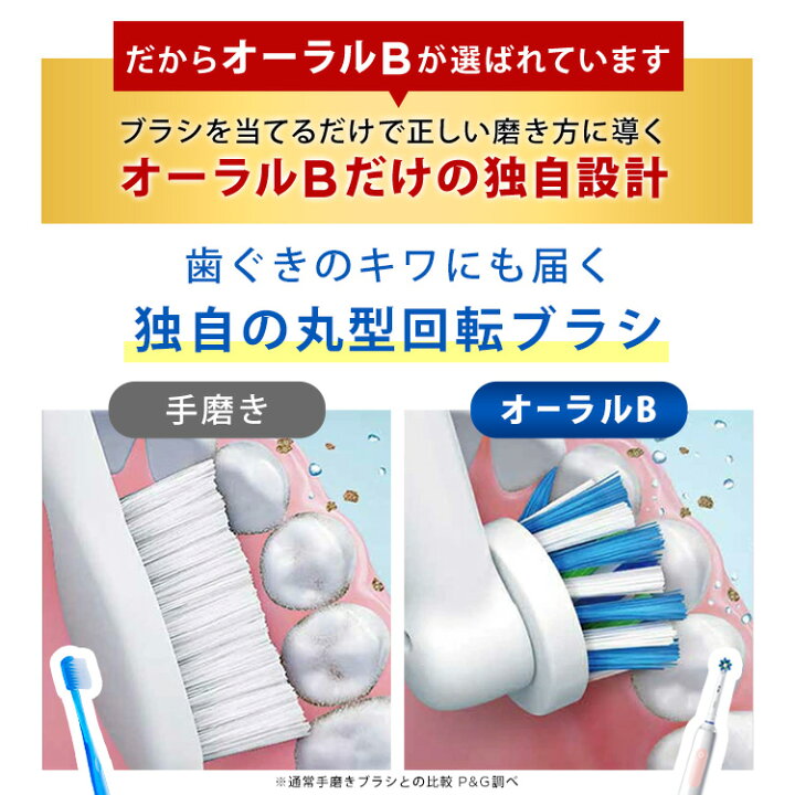 楽天市場】ブラウン オーラルB 電動歯ブラシ すみずみクリーン|Braun 