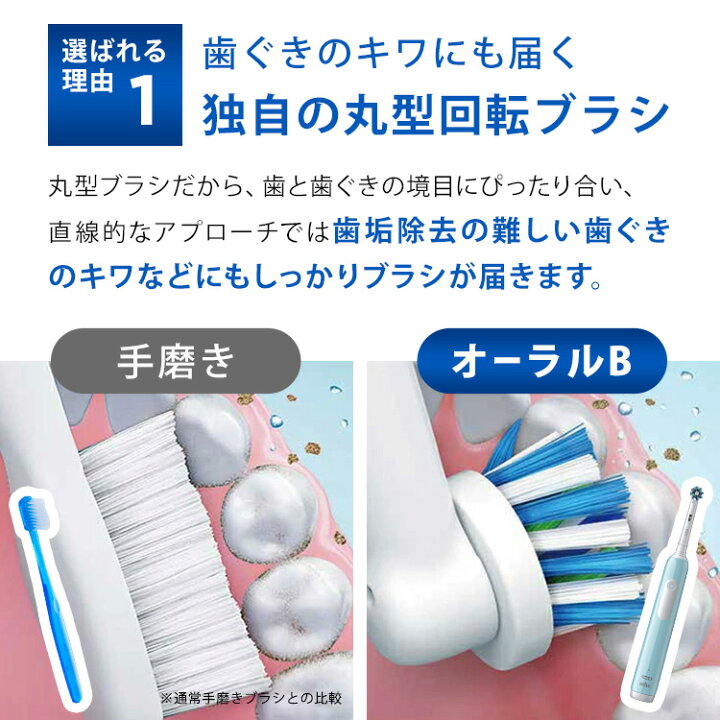 楽天市場】【ポイント10倍】電動歯ブラシ ブラウン オーラルB プロ 1 