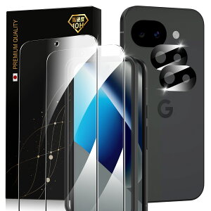 Google Pixel 10a �p �K���X�t�B����(2��) +�J�����t�B����(2��) �ی�t�B���� �K�C�h�g�t�� ���{���Ɏq�̗p �d�x10H�����K���X �w��h�~ ������ �����ߗ� �s�N�Z��10A �p + �ی�t�B���� 2������