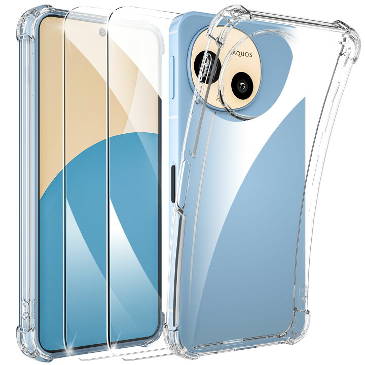 楽天市場】AQUOS sense9 / sense10 耐衝撃 ケース クリア TPU ガラス 