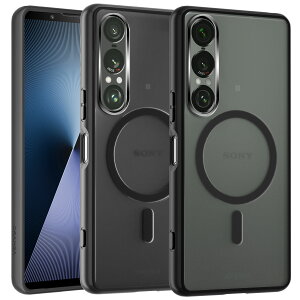 SONY Xperia 1 VII �P�[�X �ČR�K�i�EMagsafe�Ή� �}�O�l�b�g���� ���C�����X�Ή� ������ SO-51F | SOG15 �ϏՌ� �w��h�~ �}�b�g�� ���΂݂Ȃ� �X�g���b�v�z�[���t�� �}�O�Z�[�t�Ή� �G�N�X�y���A1 VII 