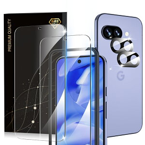 Google Pixel 9a �p �K���X�t�B����(2��) �J�����t�B����(2��) �ی�t�B���� �K�C�h�g�t�� ���{���Ɏq�̗p �d�x10H�����K���X �w��h�~ ������ �����ߗ� �s�N�Z��9A �p �����Y�t�B���� + �ی�t�B��
