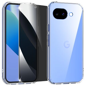 Google Pixel 10a �p�P�[�X+�K���X�t�B����1�� PC �`�����h�~ �ی�t�B���� �N���A ���{���Ɏq�̗p �d�x10H �ϏՌ� �w��h�~ �����K���X �s�N�Z��10A �p �ی�t�B����