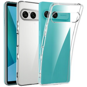 SONY Xperia 10 VII 用 ケース クリア 薄型 SO-52F カバー SOG16 ケース ドイツバイエル製TPU素材 耐衝撃 全透明 黄変防止 レンズ保護 「ストラップホール付き」 エクスペリア10VII 用 カバー クリスタル