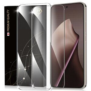 Xiaomi 15T Pro �K���X�t�B���� Xiaomi 15T �t���ی�t�B���� ���{���Ɏq�̗p �d�x10H �ϏՌ� �w��h�~ �����K���X �V���I�~15T Pro/ 15T �p �ی�t�B���� 2���Z�b�g