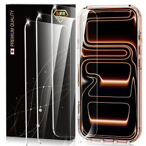 iPhone 17�Ή��K���X�t�B���� 3���Z�b�g �ČRNo.1�K�i �S�ʕی� 10�{���� �ϏՌ� �q��F���K���X ���蕂���[�� 10H�d�x �w��h�~ �T���T�� ���� �j���h�~ phone17�p �ی�t�B����